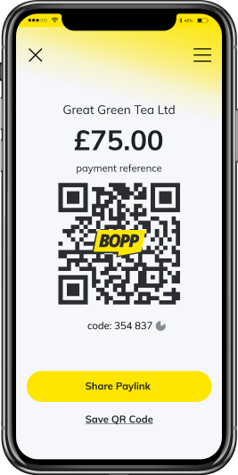 Pay others securely by using bank to bank transfers. Click on the paylink or scan a QR code to pay.